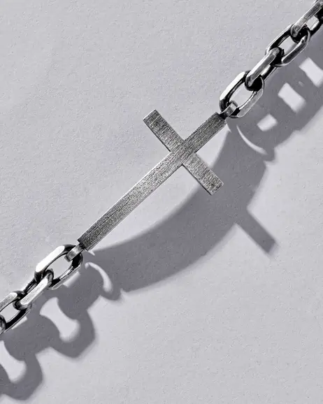 Srebrna bransoletka STRENGTH OF FAITH 4