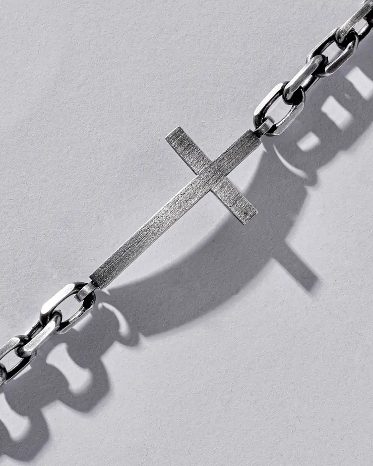 Srebrna bransoletka STRENGTH OF FAITH 4