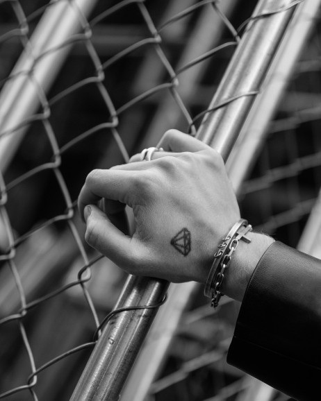 Srebrna bransoletka STRENGTH OF FAITH 12