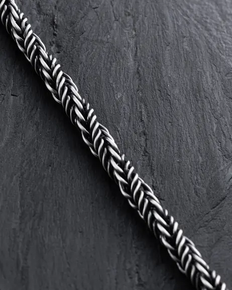 Srebrna bransoletka BRAID 7