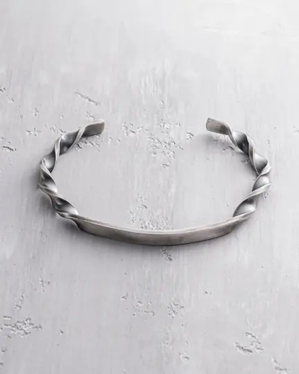Srebrna sztywna bransoletka ESPIRAL / Bransoletki