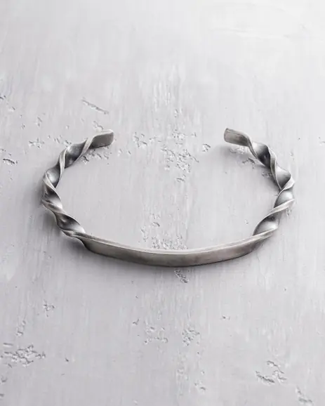 Srebrna sztywna bransoletka ESPIRAL