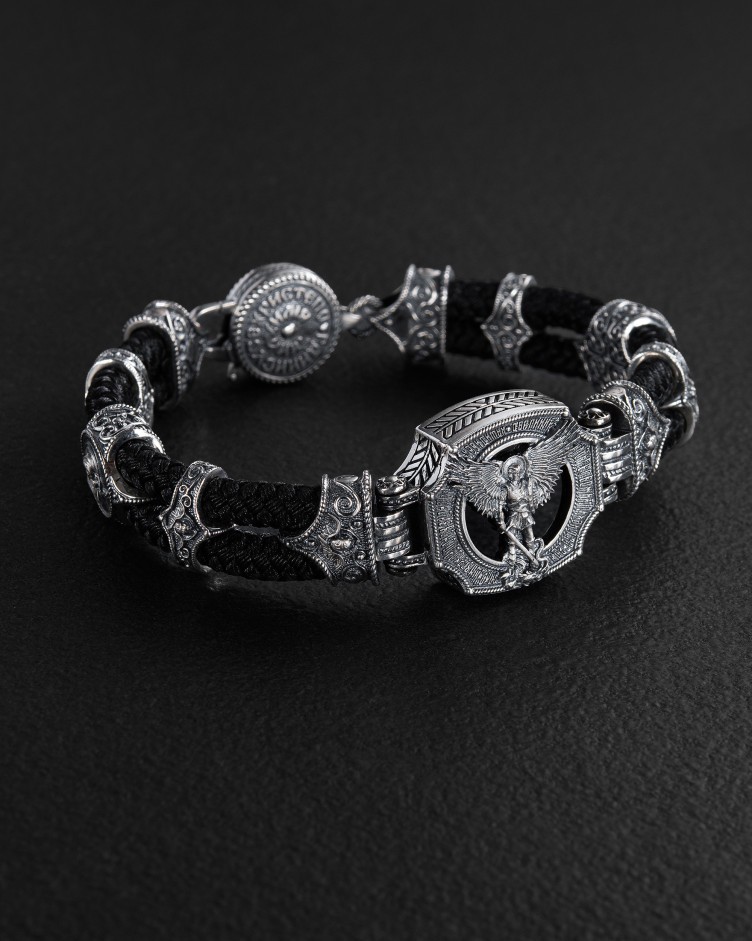 Srebrna bransoletka ARCHANIOŁ MICHAŁ
