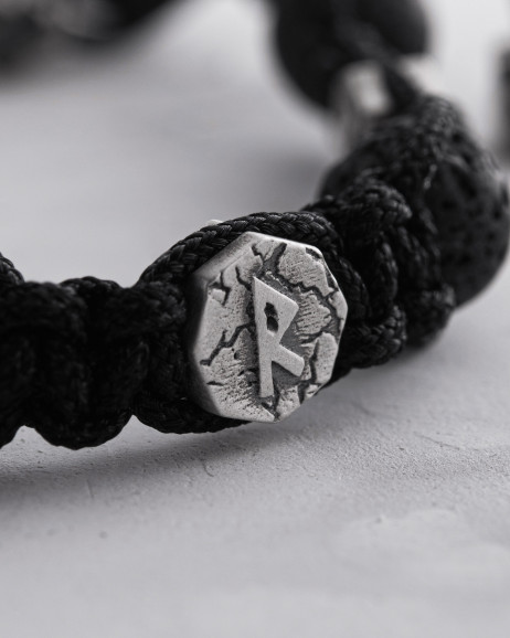 Męska bransoletka RUNES (lawa) 3
