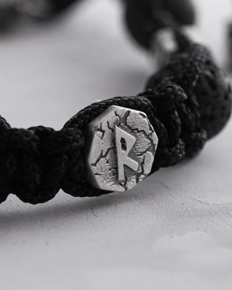 Męska bransoletka RUNES (lawa) 6