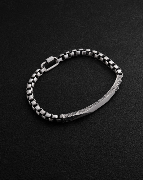 Srebrna bransoletka FORGED