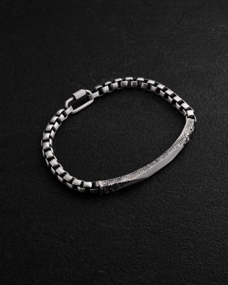 Srebrna bransoletka FORGED