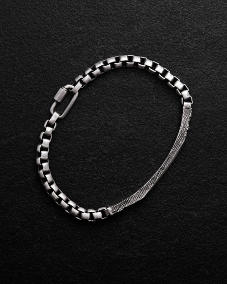 Srebrna bransoletka FORGED 2