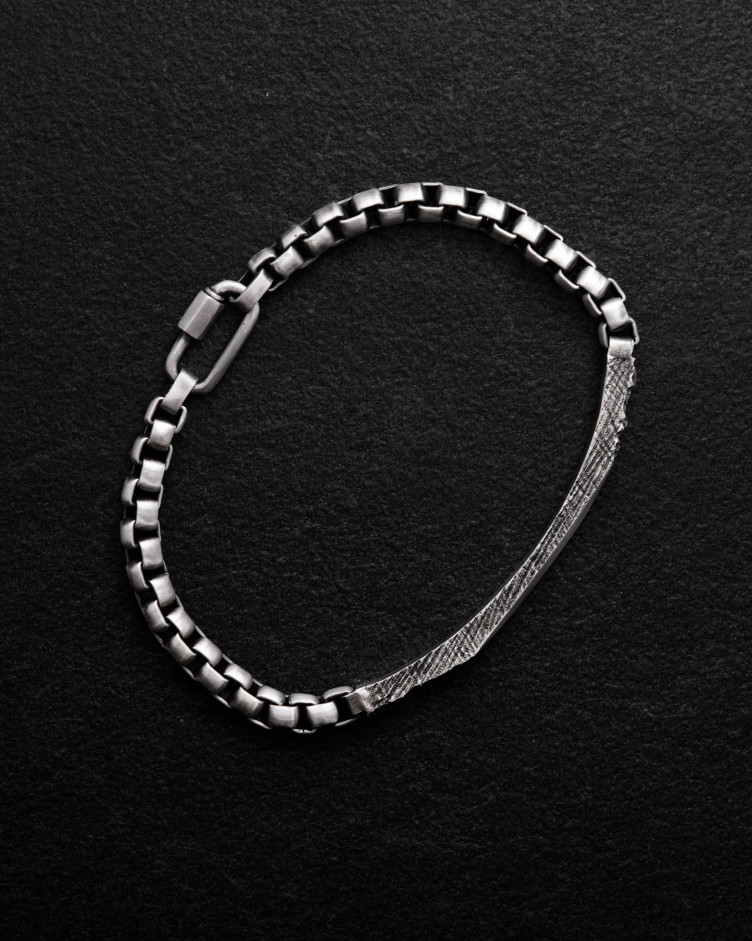 Srebrna bransoletka FORGED 2