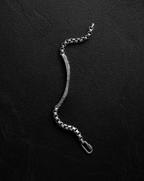 Srebrna bransoletka FORGED 5