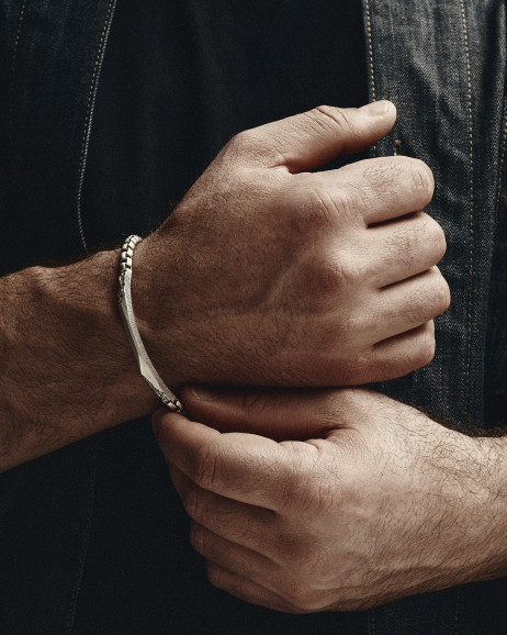 Srebrna bransoletka FORGED 2