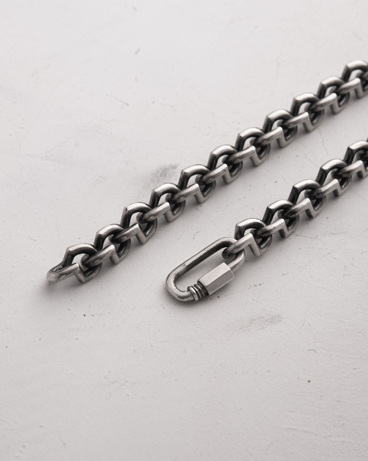 Srebrna bransoletka SKULL 8