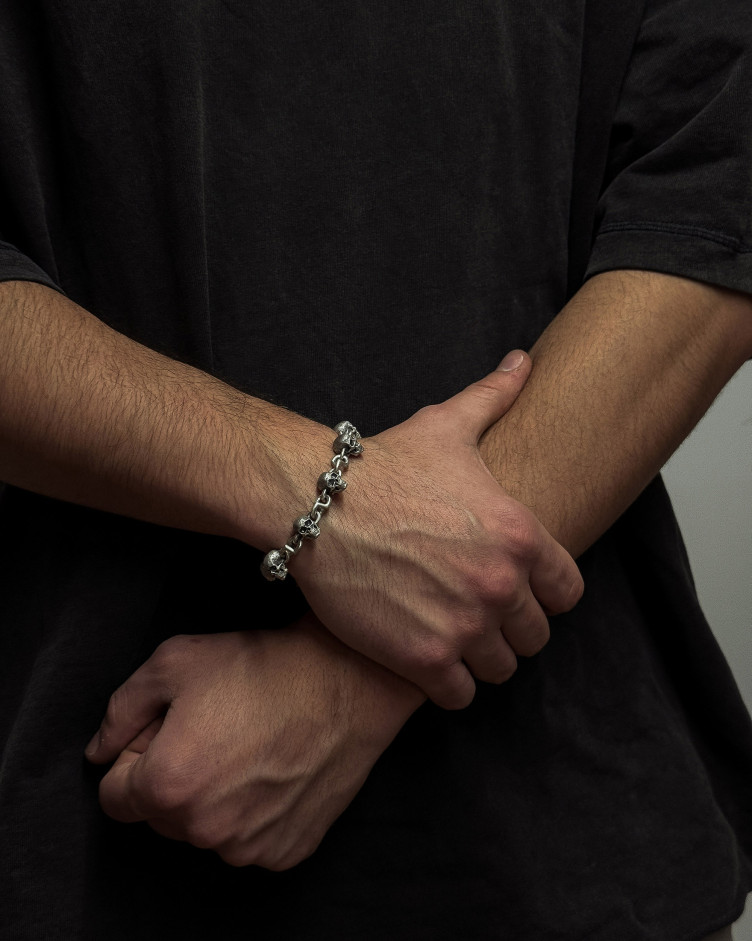 Srebrna bransoletka CARPE DIEM 2