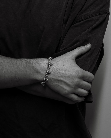 Srebrna bransoletka CARPE DIEM 4