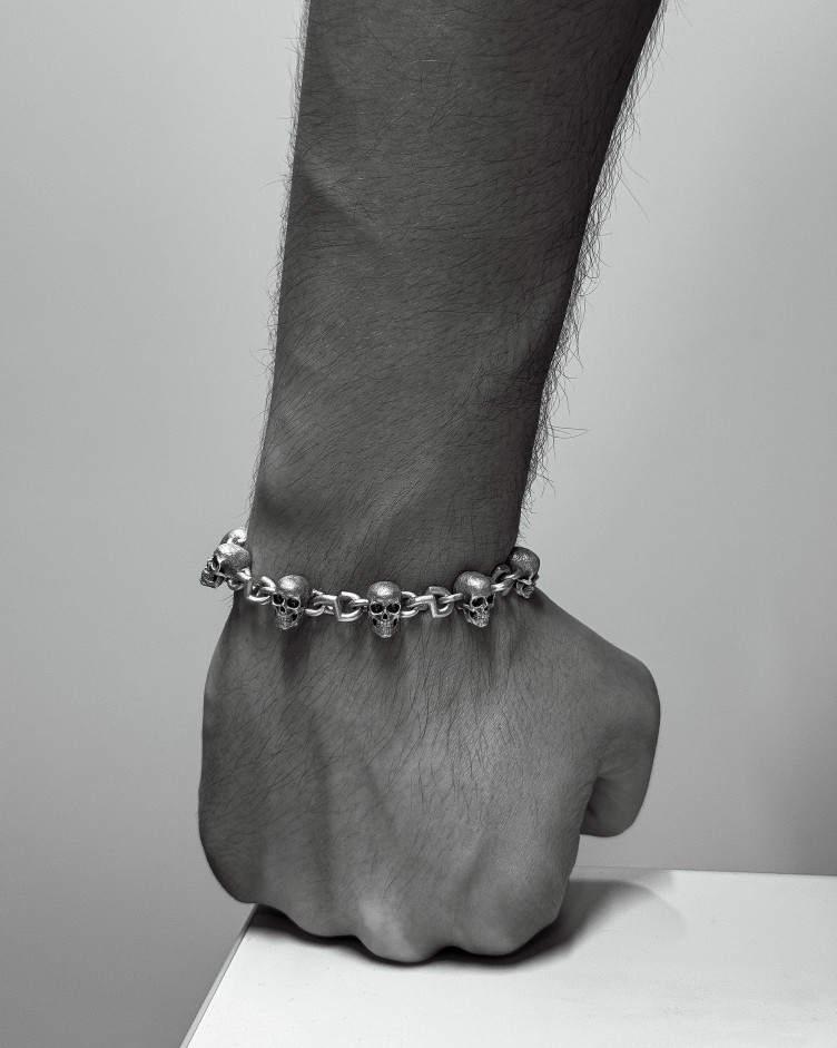 Srebrna bransoletka CARPE DIEM 6