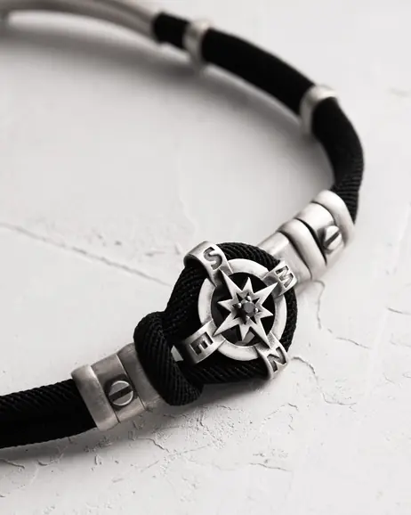 Srebrna bransoletka WIND ROSE 4