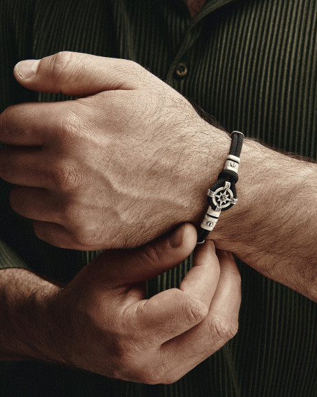 Srebrna bransoletka WIND ROSE 2