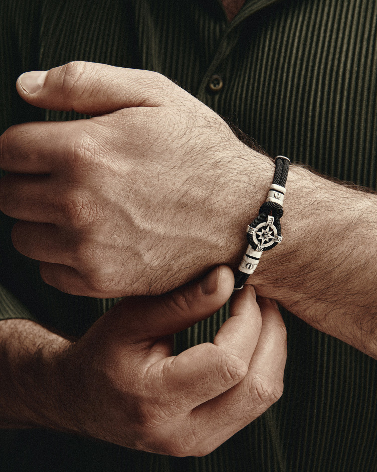 Srebrna bransoletka WIND ROSE 2