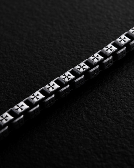 Srebrna bransoletka MALTESE CROSS 4