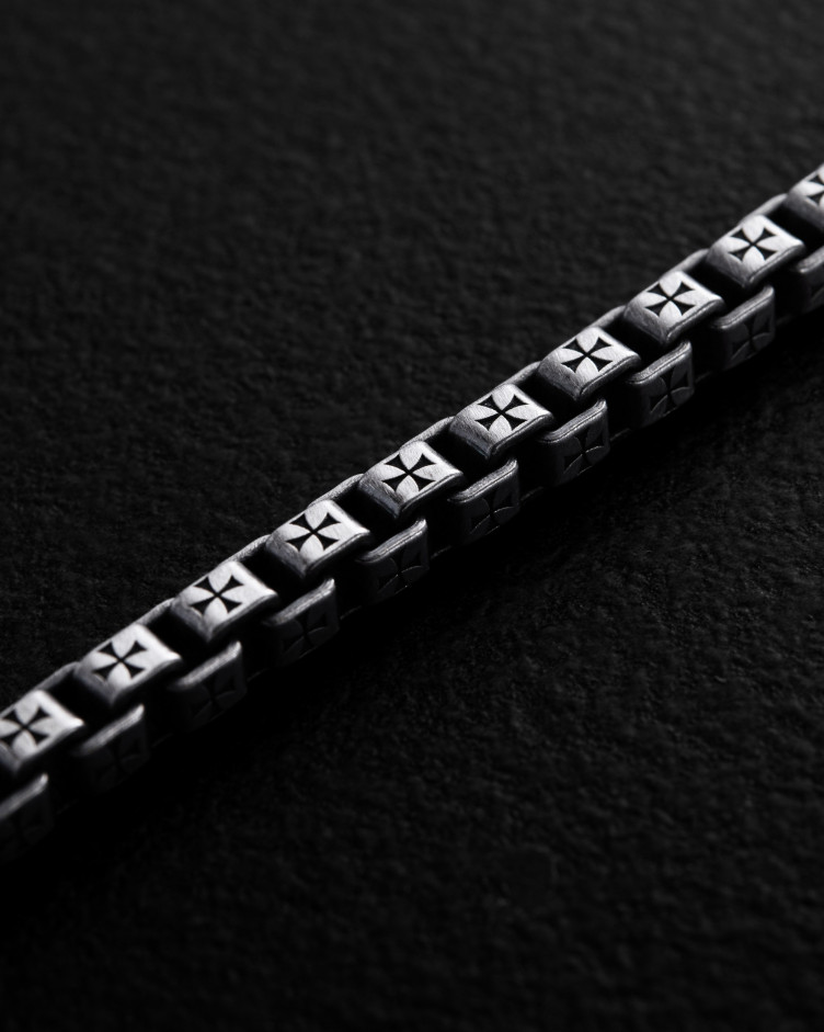 Srebrna bransoletka MALTESE CROSS 5