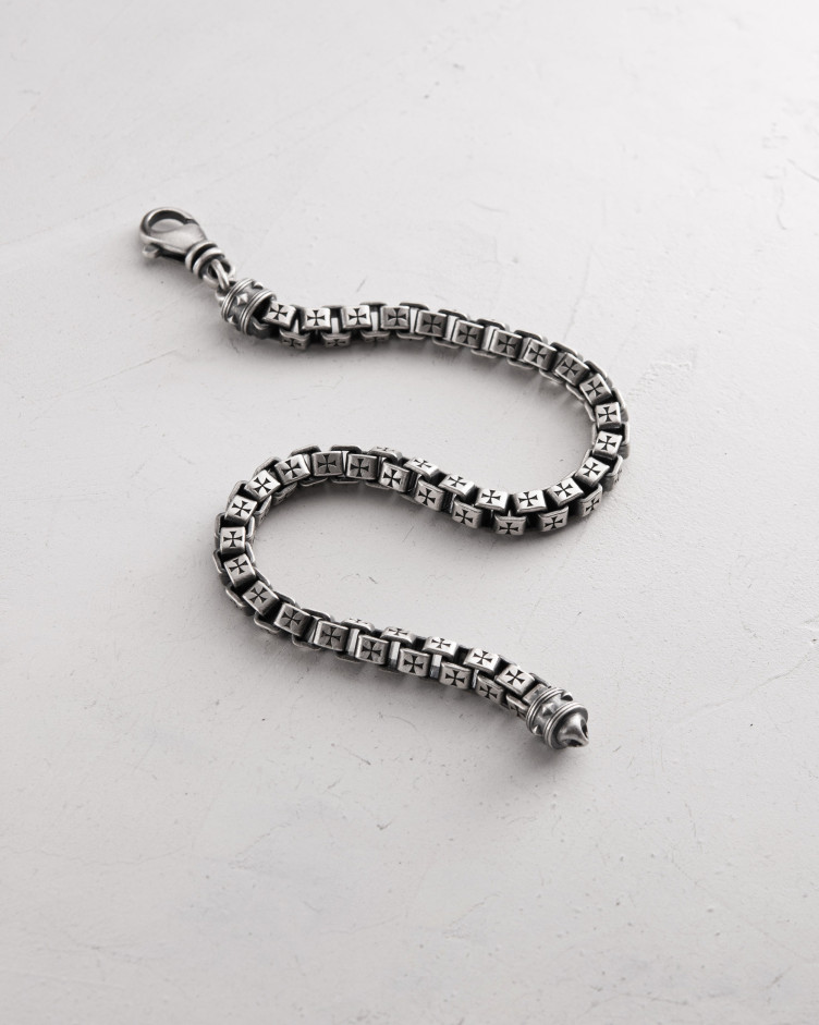 Srebrna bransoletka MALTESE CROSS 7