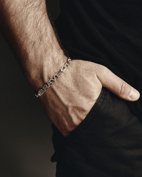 Srebrna bransoletka BRAVE