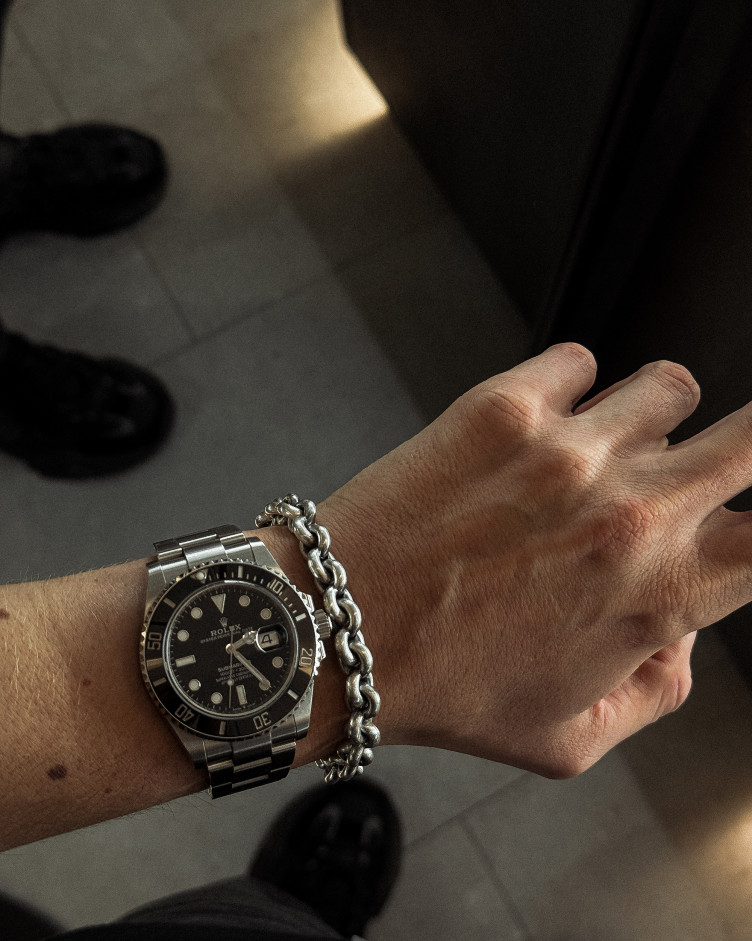 Srebrna bransoletka MACHT 5