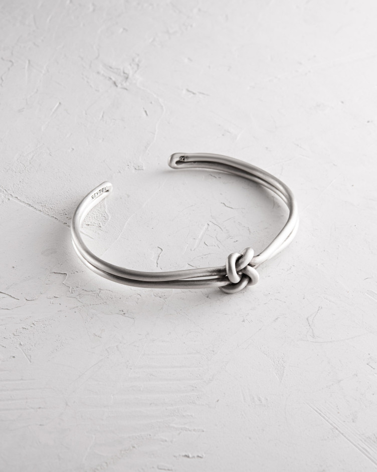 Srebrna sztywna bransoletka TAPPERHET 10