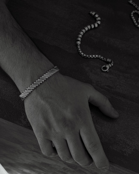 Srebrna bransoletka VALEUR 2