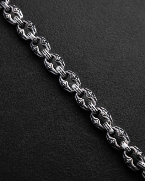 Srebrna bransoletka INITIUM ET FINIS 3