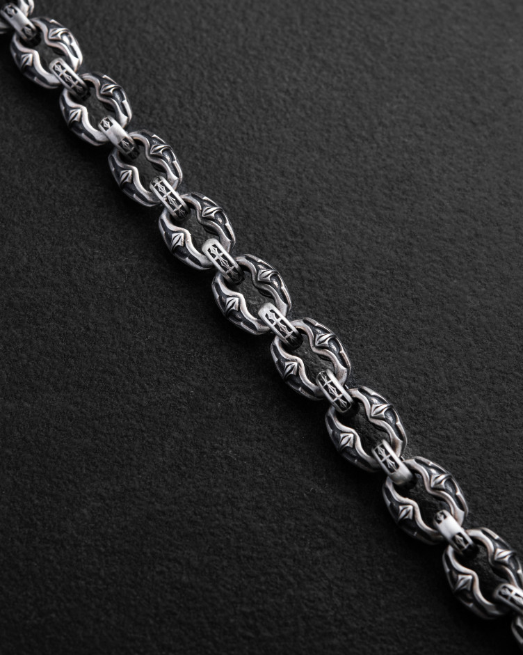 Srebrna bransoletka INITIUM ET FINIS 3