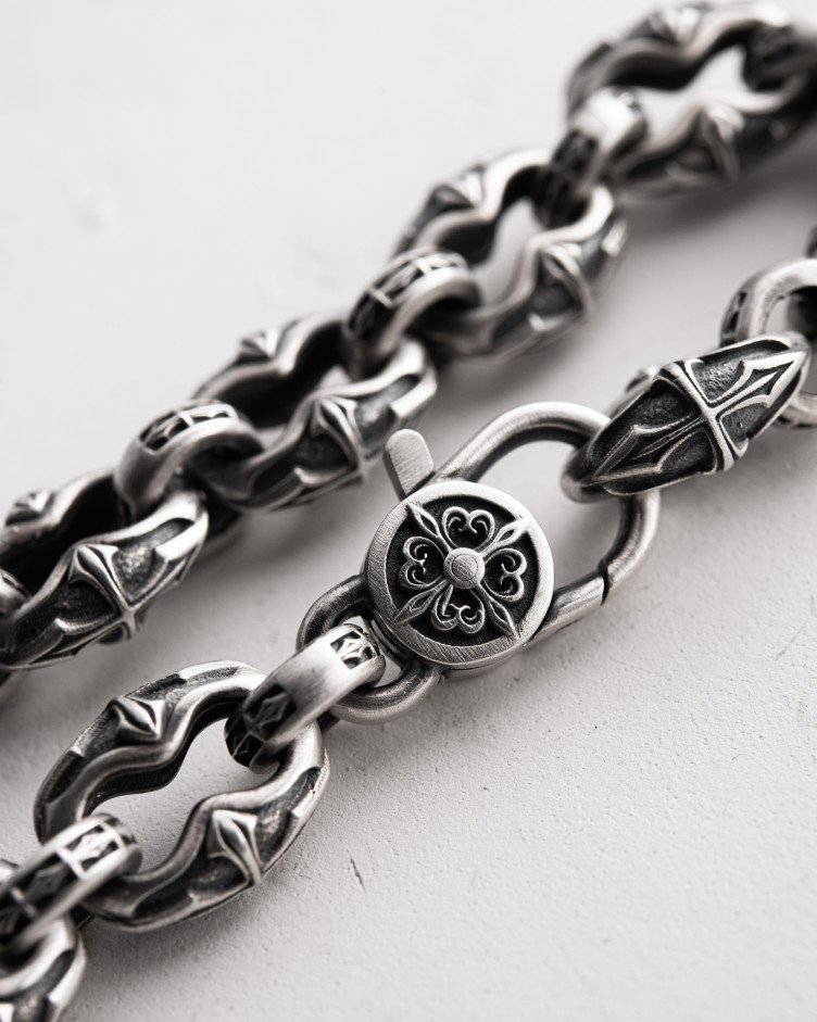 Srebrna bransoletka INITIUM ET FINIS 4