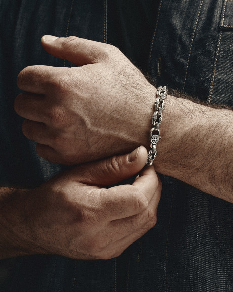 Srebrna bransoletka INITIUM ET FINIS 2