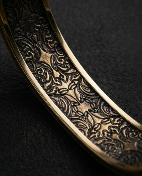 Sztywna bransoletka OSTATNIA WIECZERZA (żółte złoto) 6