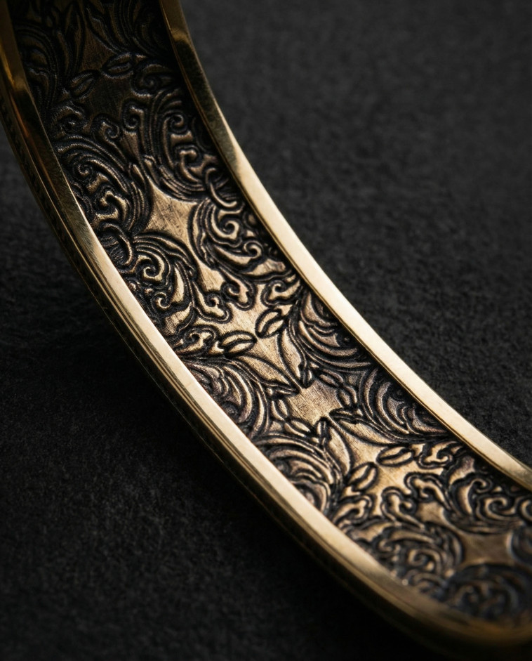 Sztywna bransoletka OSTATNIA WIECZERZA (żółte złoto) 6