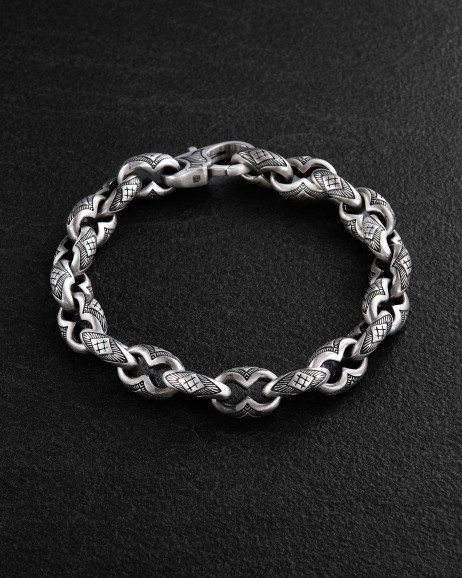 Srebrna bransoletka VALOR 4