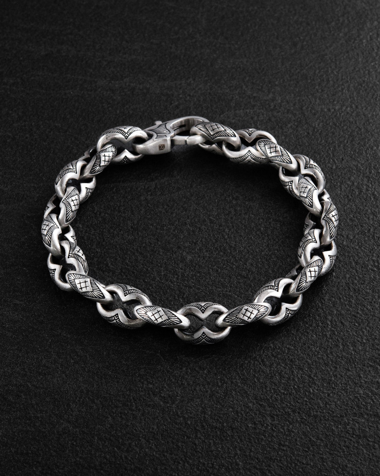 Srebrna bransoletka VALOR 4