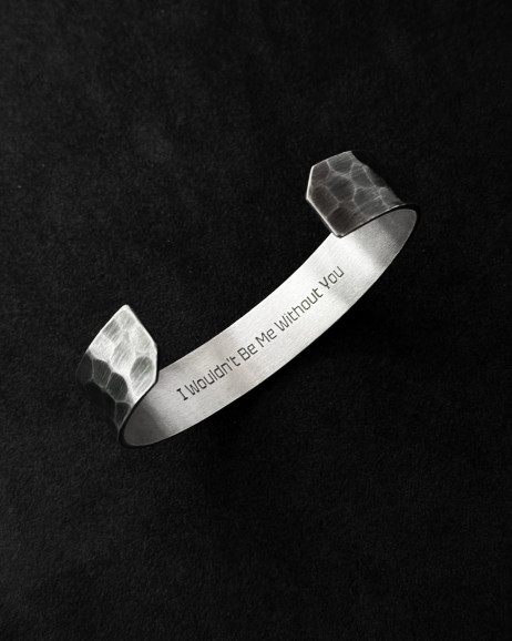 Srebrna sztywna bransoletka WITHOUT YOU