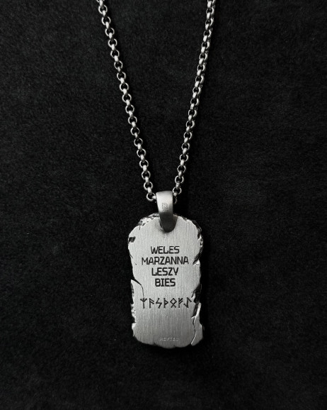 Srebrny wisiorek WELES MARZANNA LESZY BIES
