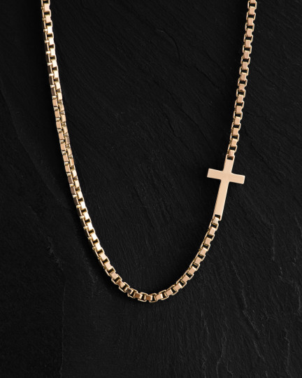Łańcuszek CROSS (żółte złoto)
