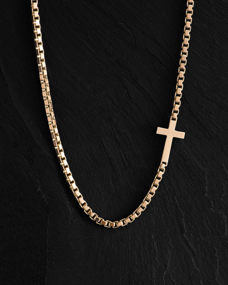 Łańcuszek CROSS (żółte złoto)