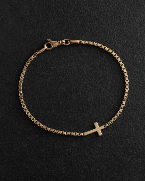 Bransoletka CROSS (żółte złoto) 2