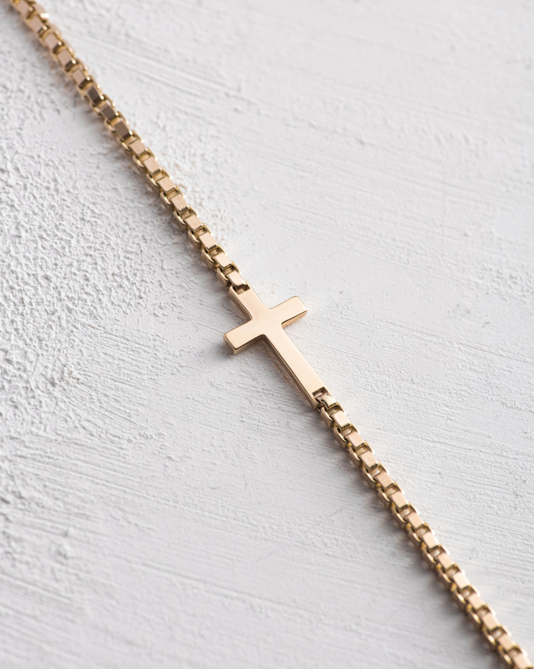 Bransoletka CROSS (żółte złoto) 3