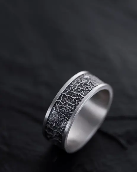 Srebrny pierścień ASTEROID 5