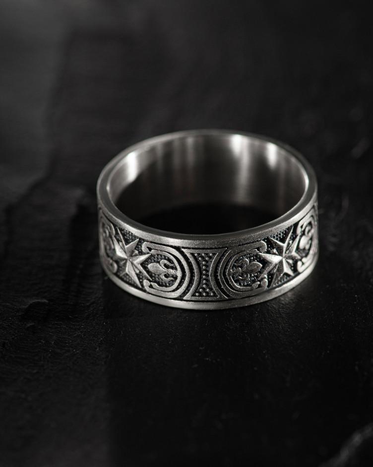 Srebrny pierścień AMULET AŁATYR 8
