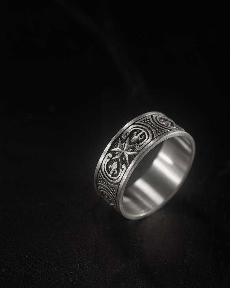 Srebrny pierścień AMULET AŁATYR 3