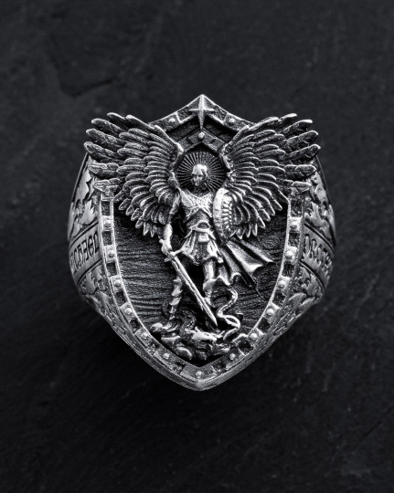 Srebrny pierścień ST. ARCHANGEL MICHAEL