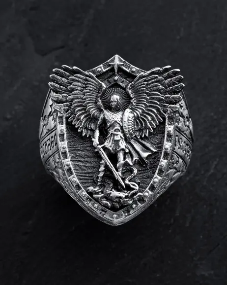 Srebrny pierścień ST. ARCHANGEL MICHAEL