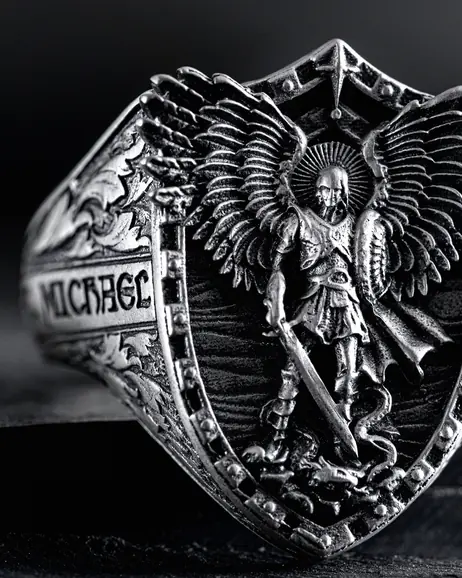 Srebrny pierścień ST. ARCHANGEL MICHAEL 3