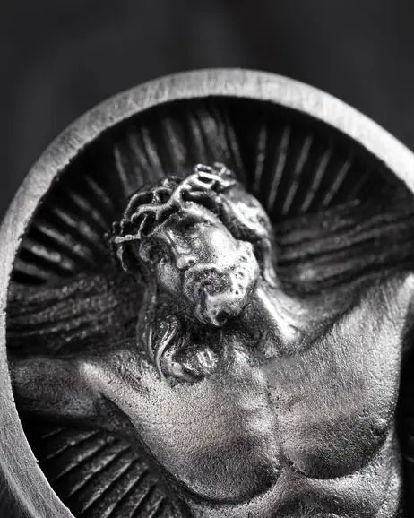 Srebrny pierścień JESUS CHRIST. SACRIFICE 13